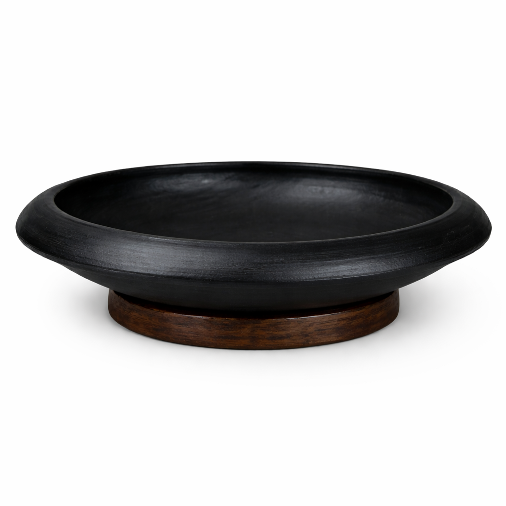 Black clay appam chatti used for making palappam