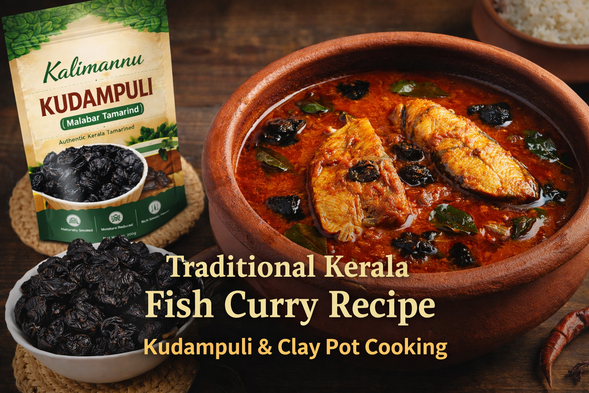 Traditional Kerala Fish Curry Recipe Using Kudampuli (Malabar Tamarind)