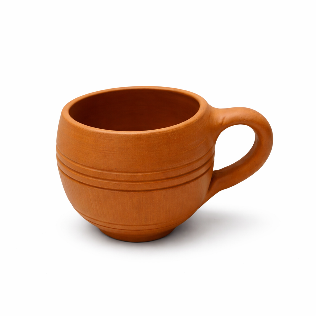 Kalimannu Clay Coffee Mug Combo – Set of 6 (Assorted Designs)